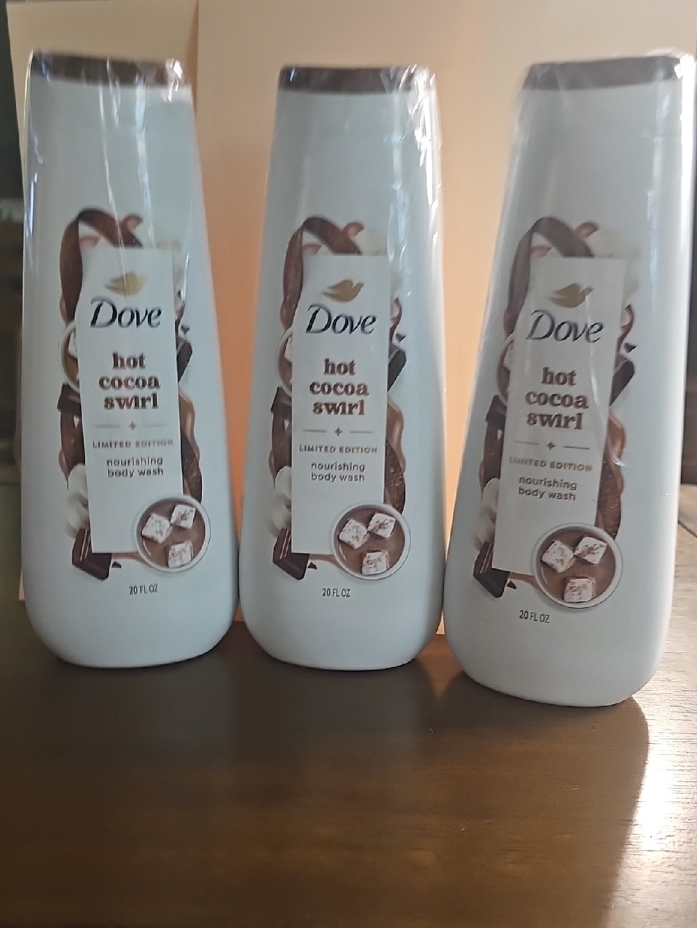 Dove LIMITED EDITION Hot Cocoa Swirl Body Wash Trio